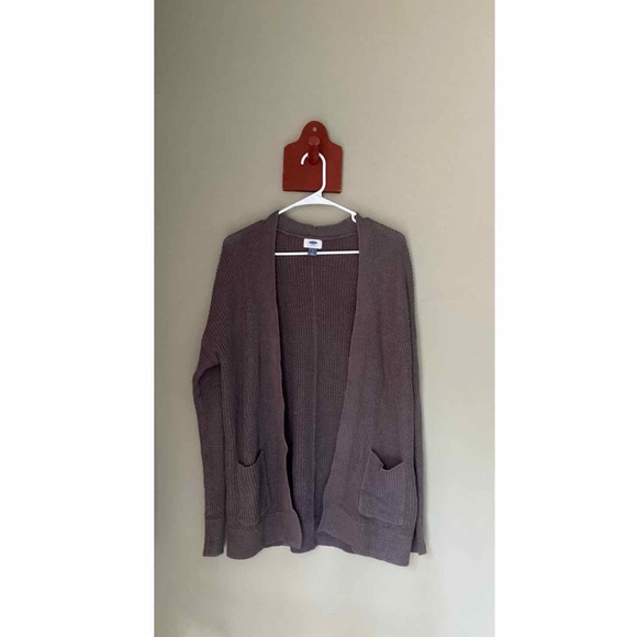 Old Navy Grey Open Front Cardigan Sweater S - Picture 3 of 6